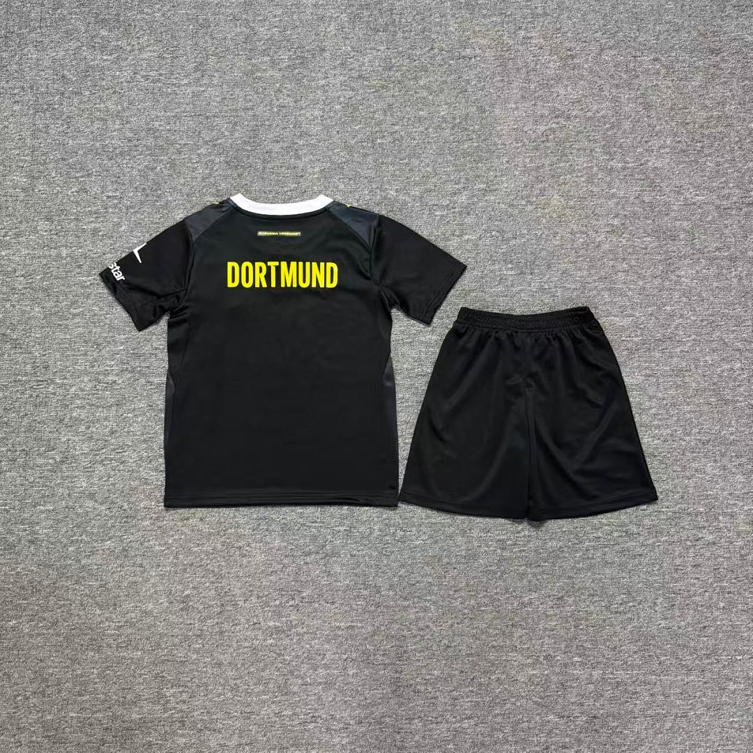 Borussia Dortmund 2026/27 Away Kids Football Kit - Back