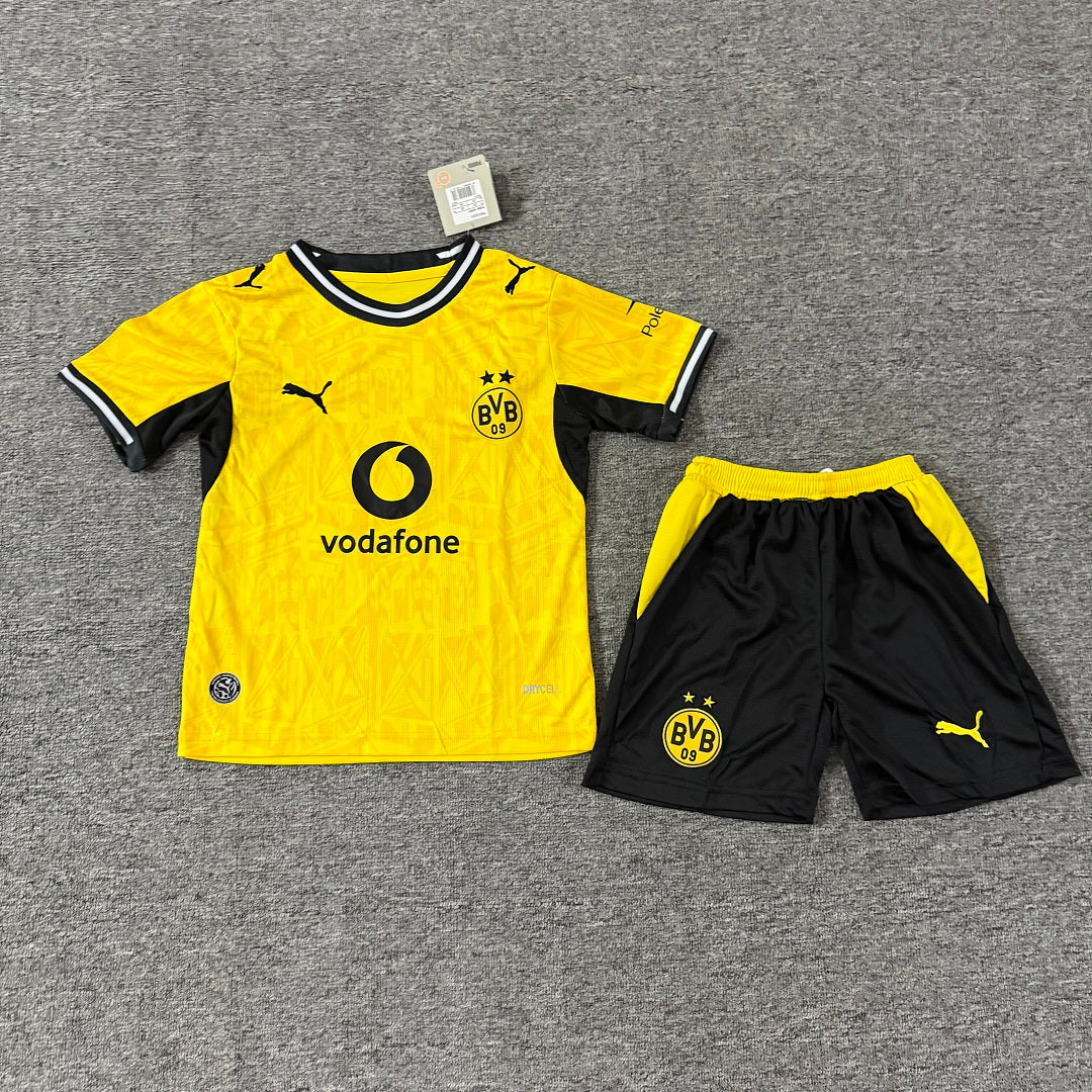Borussia Dortmund 2026/27 Home Kids Football Kit Kids Version - Front