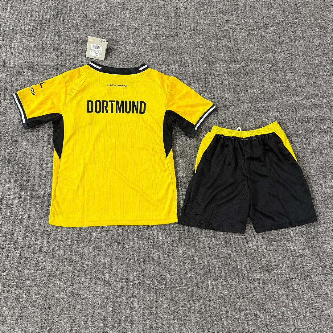 Borussia Dortmund 2026/27 Home Kids Football Kit Kids Version - Back