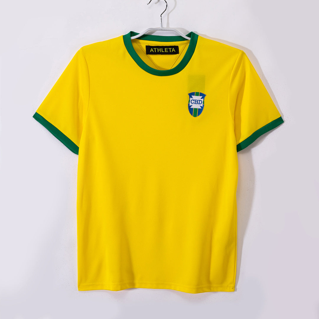 Brazil 1970 Home Retro Jersey - Front