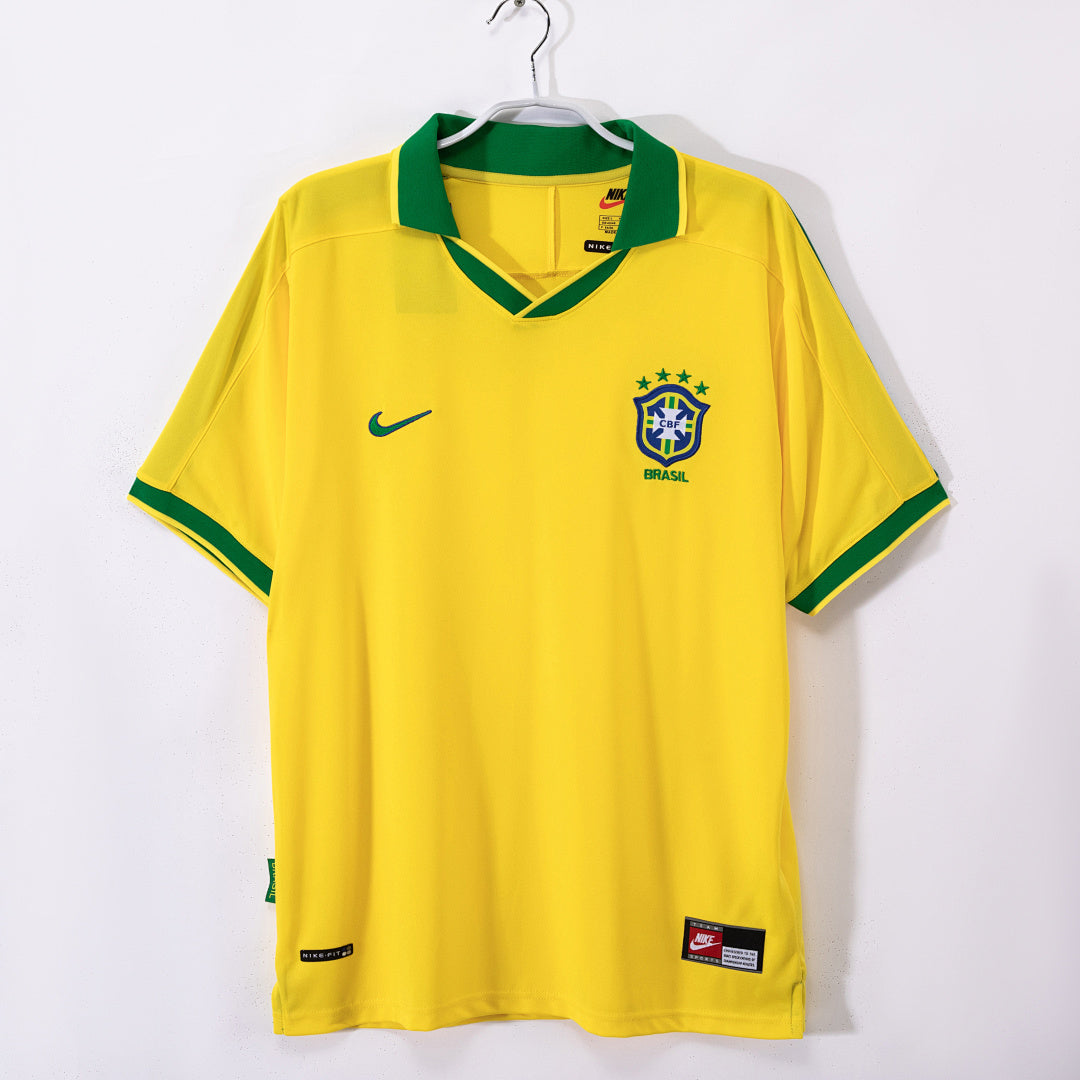 Brazil 1997 Home Retro Jersey - Front