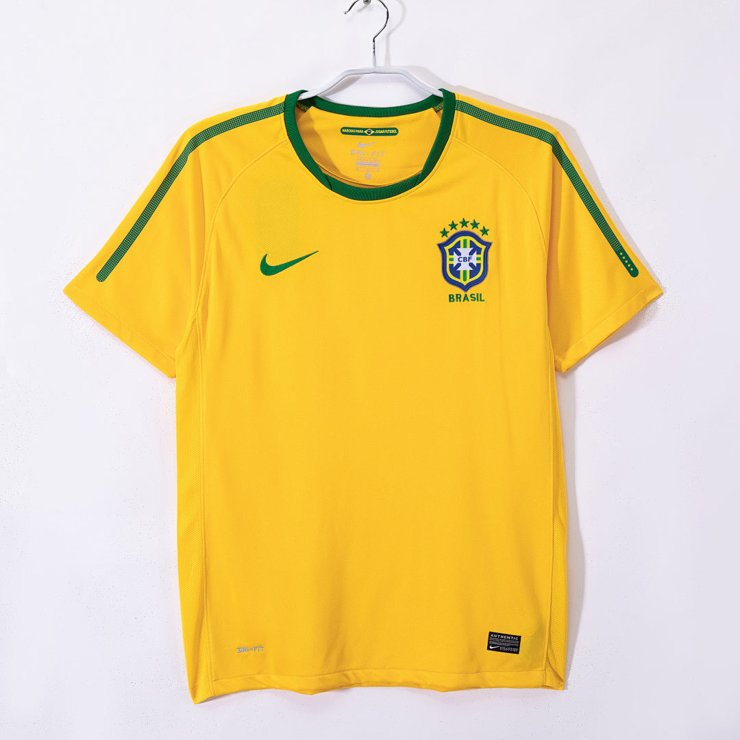 Brazil 2010 Home Retro Jersey - Front
