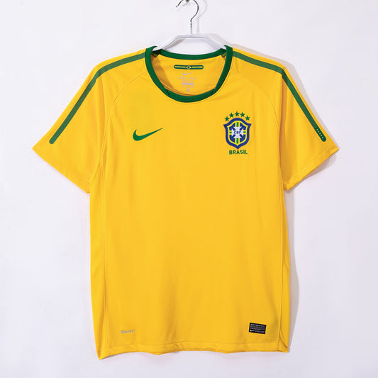 Brazil 2010 Home Retro Jersey - Front