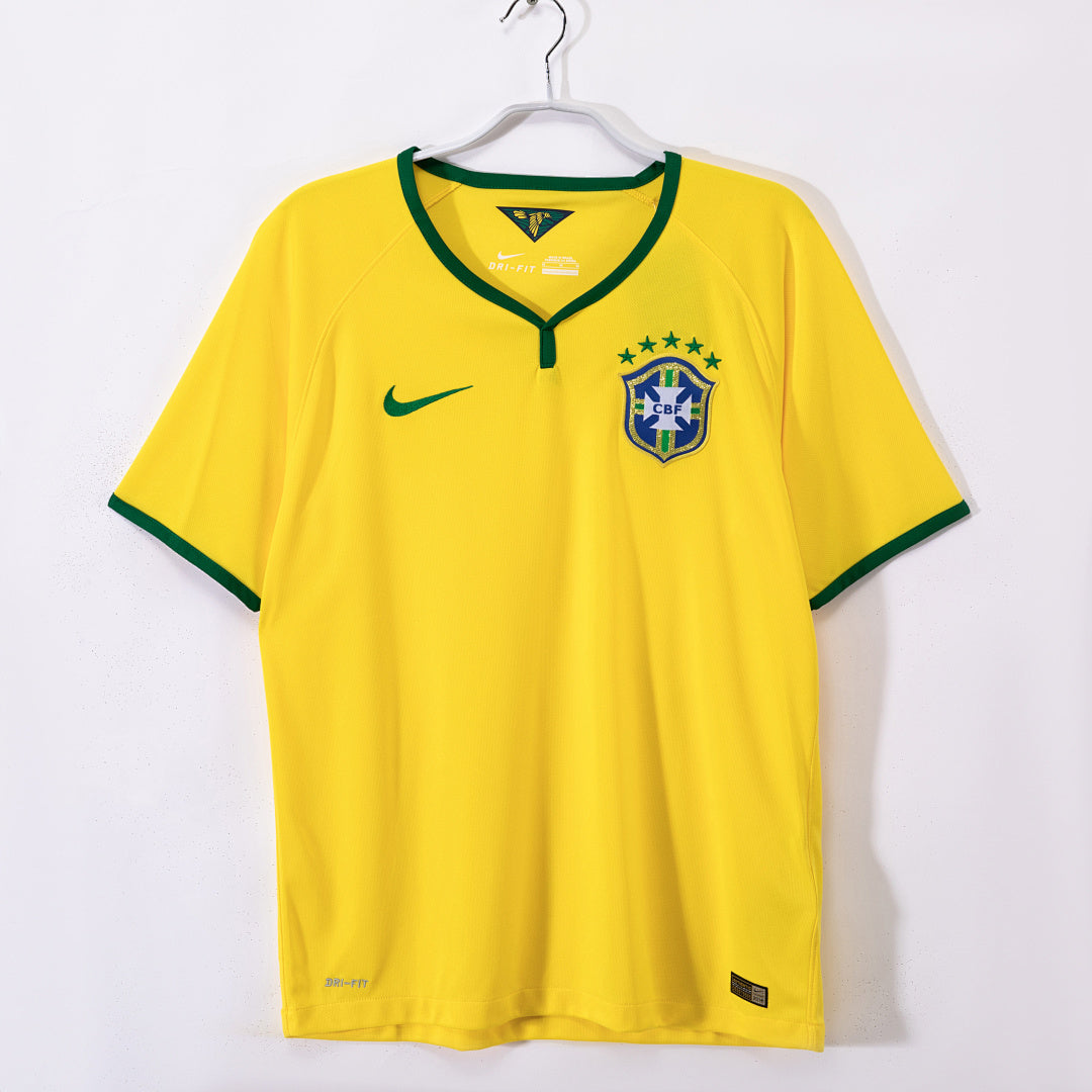 Brazil 2014 Home Retro Jersey - Front