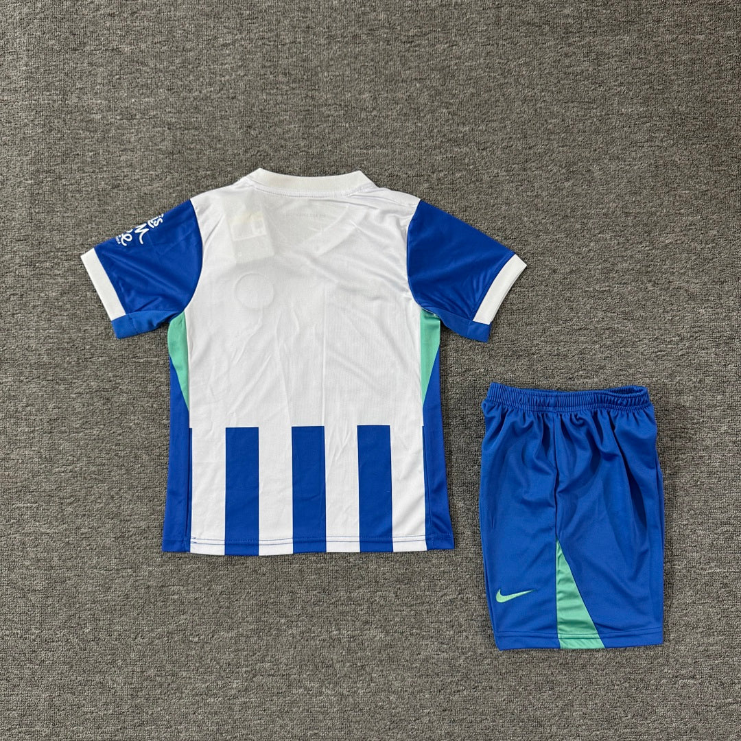 Brighton & Hove Albion 2025/26 Home Kids Football Kit - Back