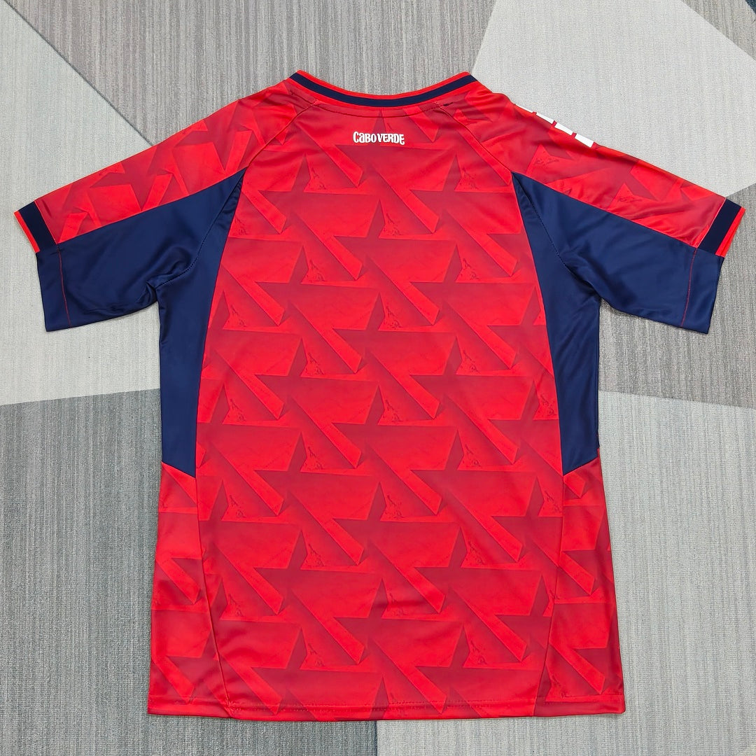 Cape Verde 2026/27 Third Red Fan Version Jersey - Back