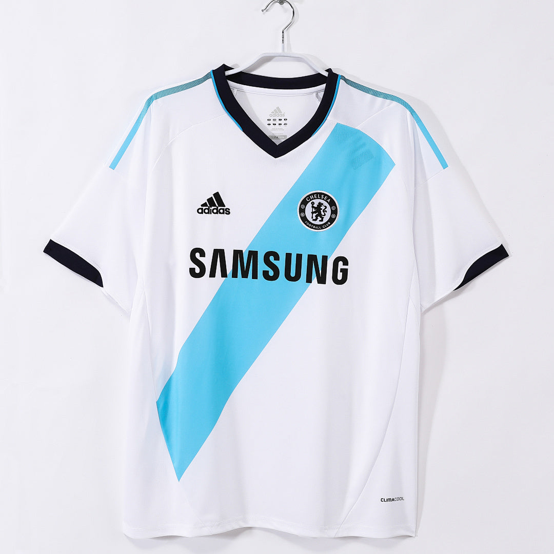 Chelsea 2012/13 Away White Retro Jersey - Front