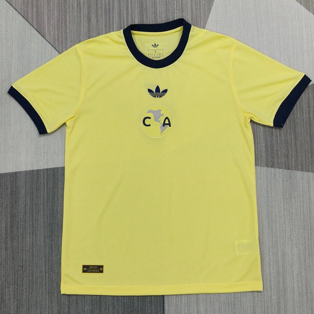Club America 110th Anniversary Yellow Fan Version Jersey - Front