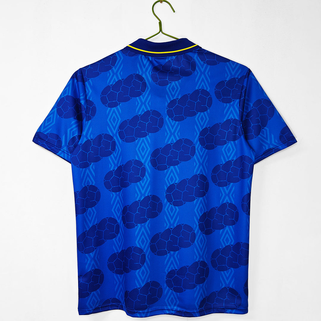 Colombia 1994 Away Blue Retro Jersey - Back