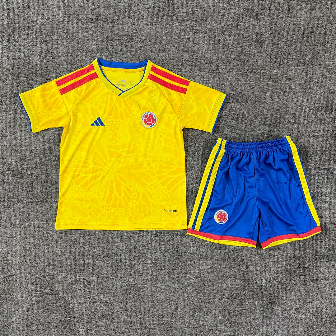 Colombia 2026 Home Kids Football Kit - Front