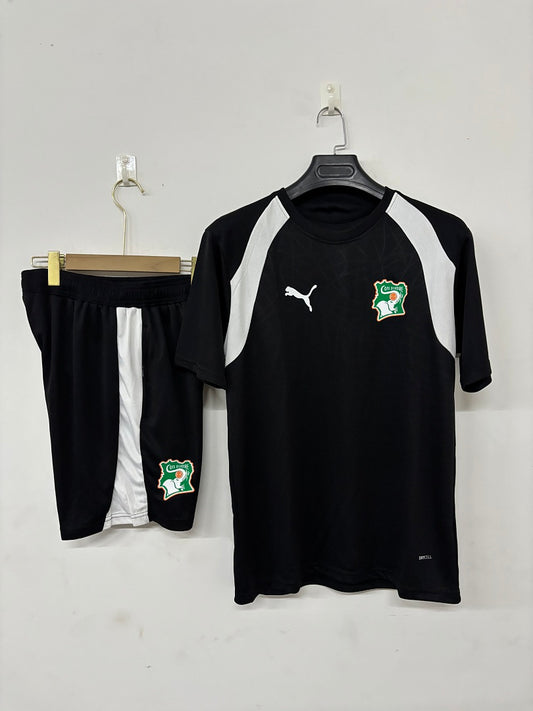 Cote d'Ivoire Black Short-Sleeve Training Kit 2026/27