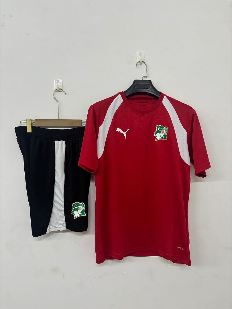 Cote d'Ivoire Red Short-Sleeve Training Kit 2026/27