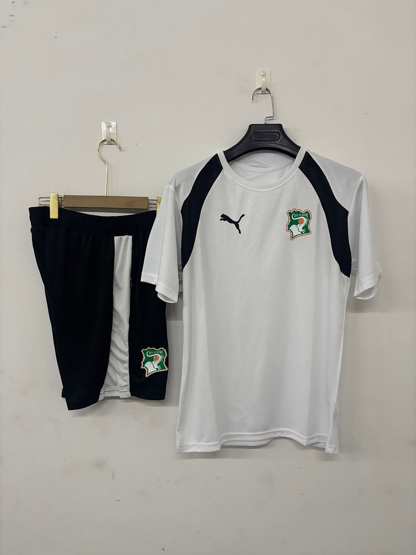 Cote d'Ivoire White Short-Sleeve Training Kit 2026/27