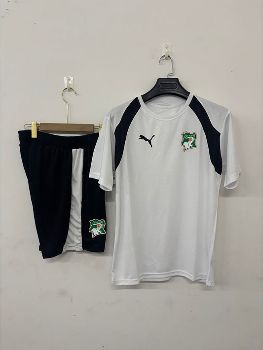 Cote d'Ivoire White Short-Sleeve Training Kit 2026/27