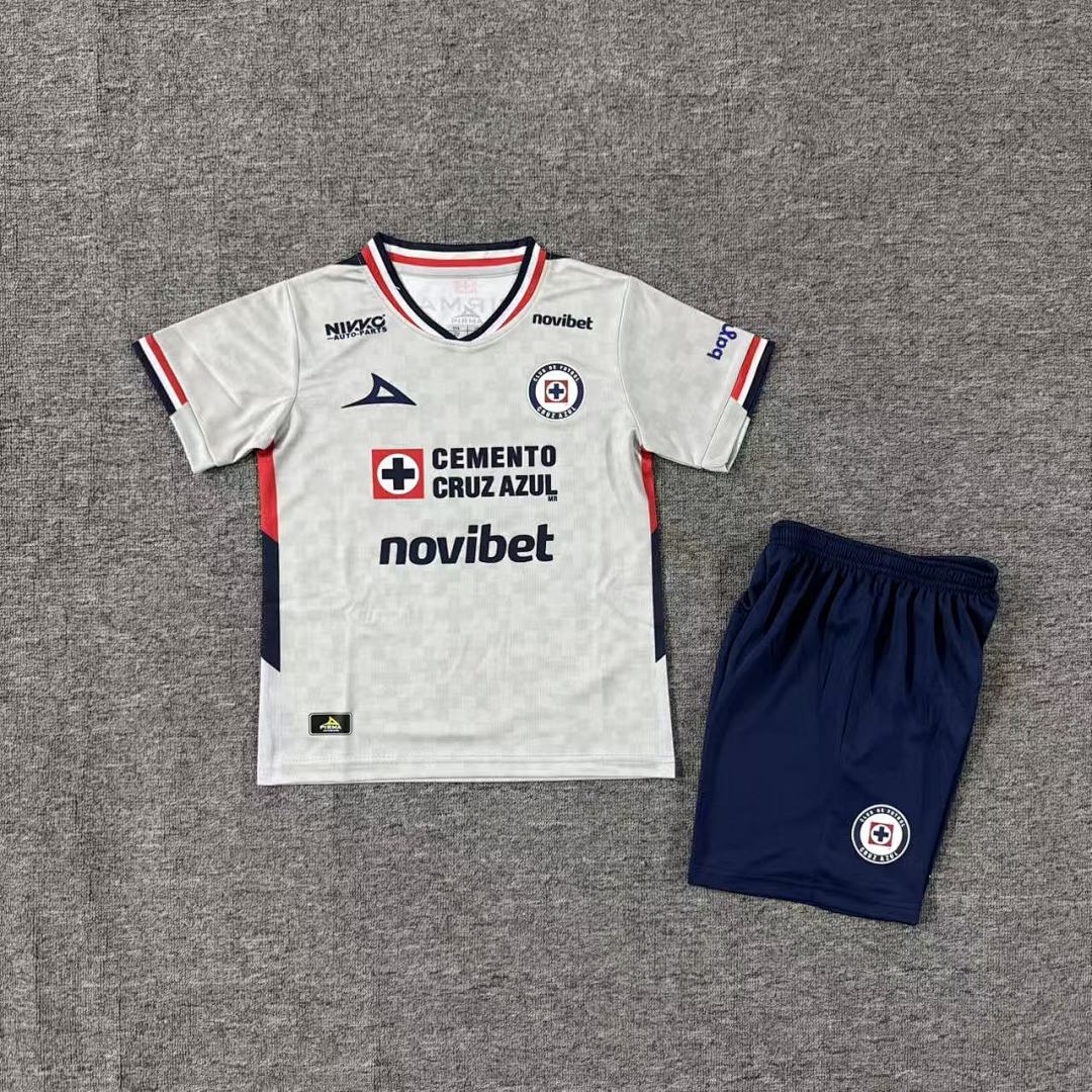 Cruz Azul 2025/26 Away Kids Football Kit - Front