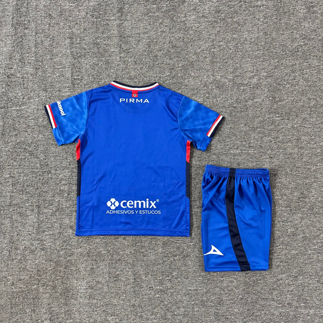 Cruz Azul 2025/26 Home Kids Football Kit - Back