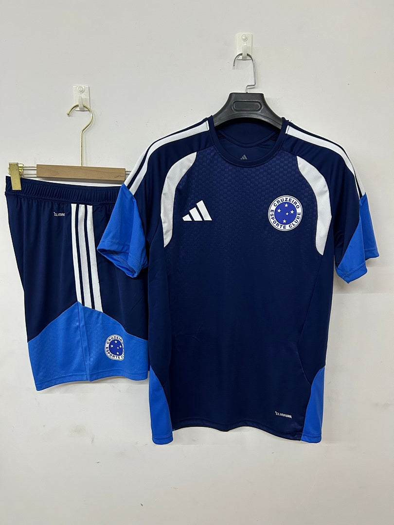 Cruzeiro Navy Short-Sleeve Training Kit 2026/27
