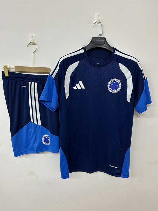 Cruzeiro Navy Short-Sleeve Training Kit 2026/27