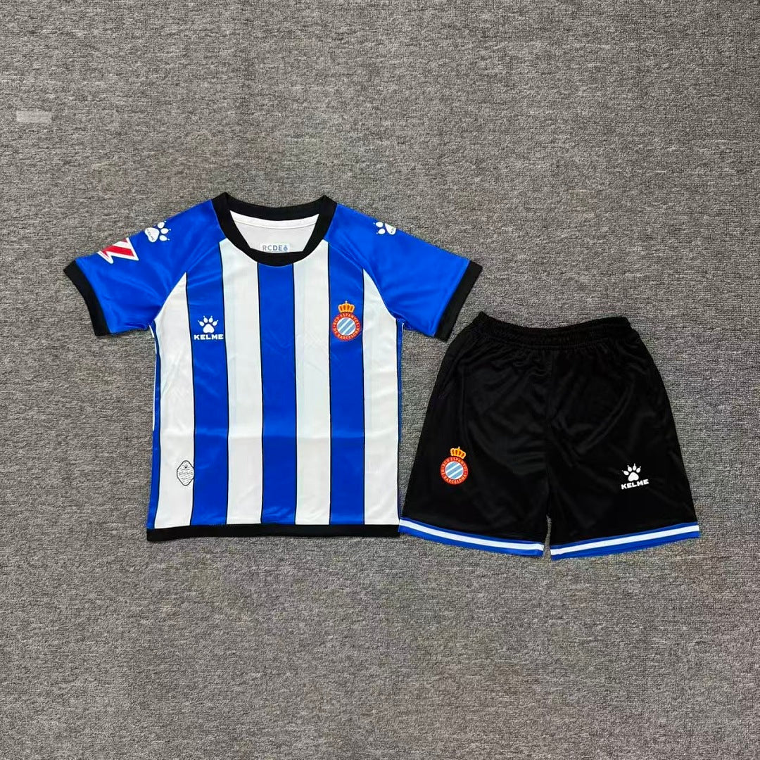 Espanyol 2026/27 Home Kids Football Kit - Front