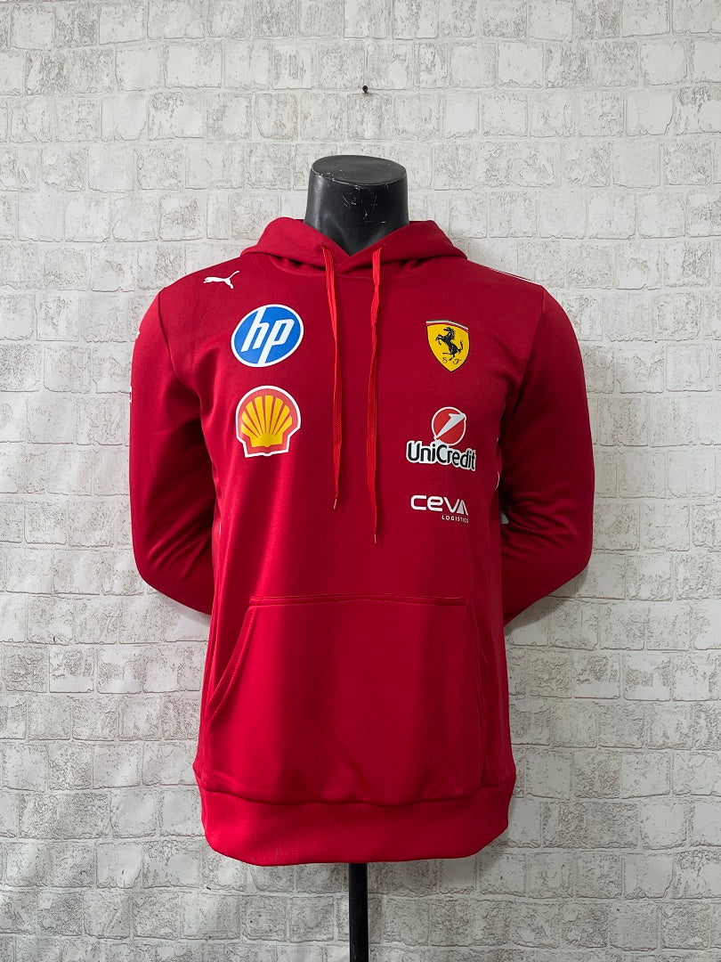 Ferrari 2025 Black F1 Hoodie - front