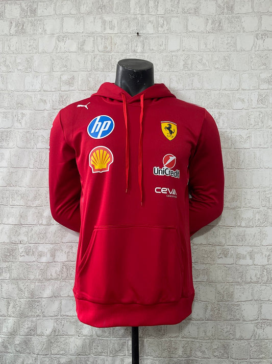 Ferrari 2025 Black F1 Hoodie - front