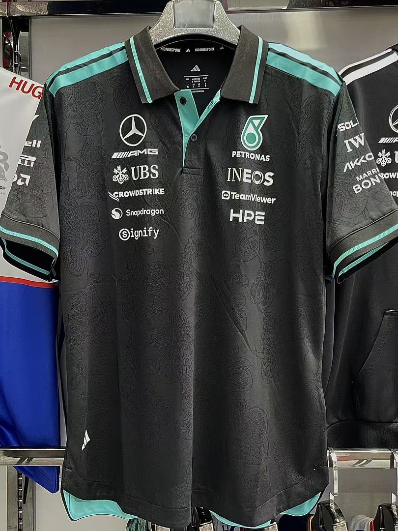 Mercedes-AMG Petronas 2026 Black Teal F1 Jersey - front
