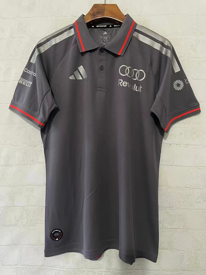 Audi Revolut 2026 Grey Collared F1 Jersey - front