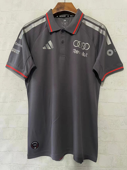 Audi Revolut 2026 Grey Collared F1 Jersey - front