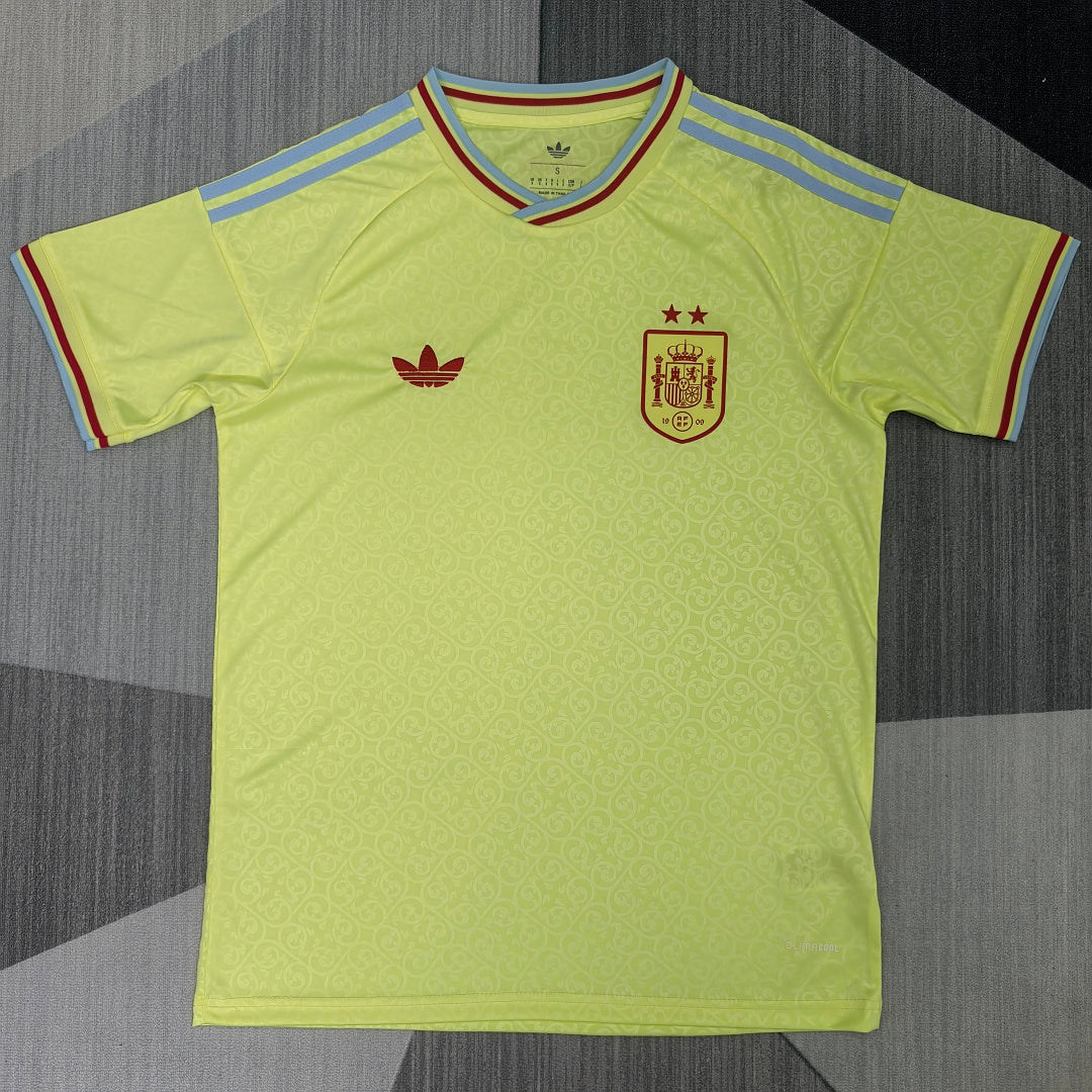 Spain 2026/27 Two-Star Yellow Special Edition Fan Version Jersey - Front