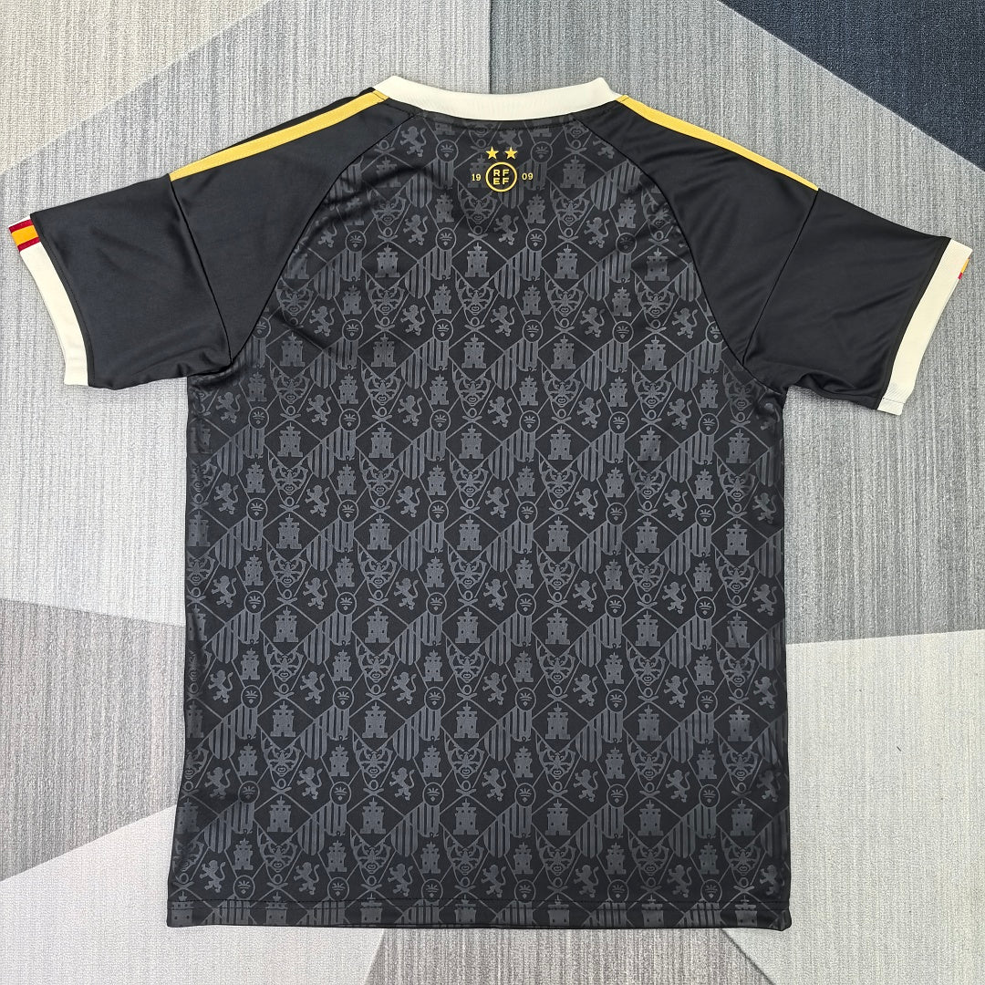 Spain 2026 Black Special Edition Fan Version Jersey - Back