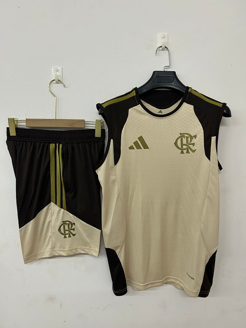 Flamengo Khaki Sleeveless Training Kit 2026/27