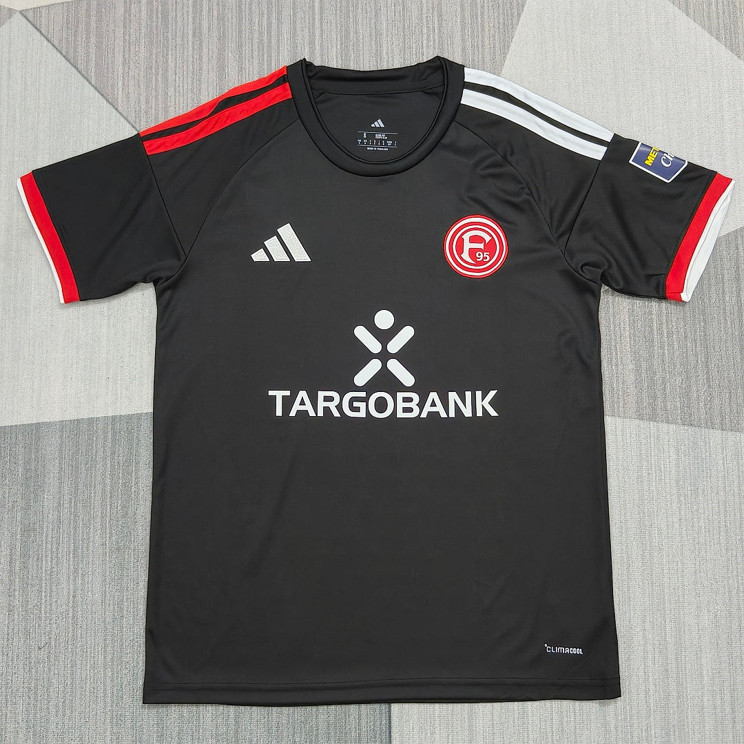 Fortuna Dusseldorf 2026/27 Black Fan Version Jersey - Front