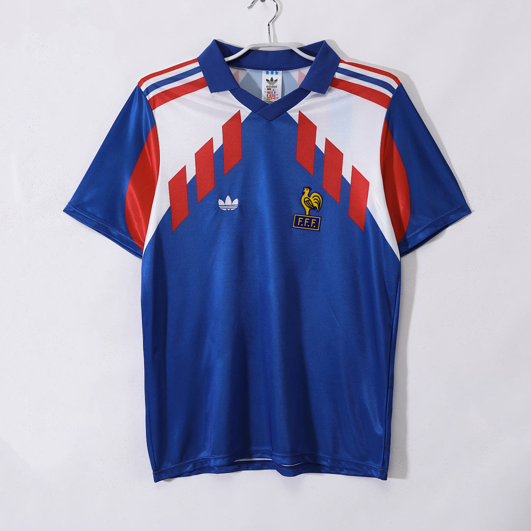 France 1990 Home Retro Jersey - Front