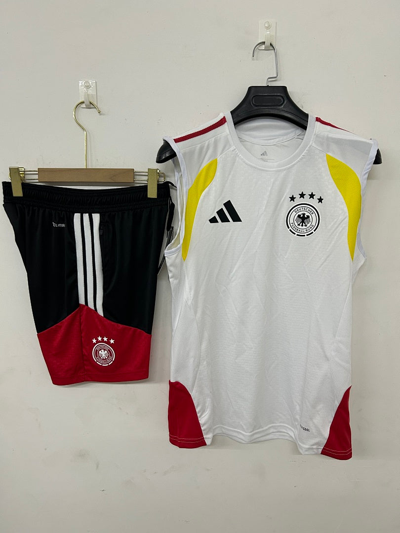 Germany White Sleeveless Training Kit 2026/27
