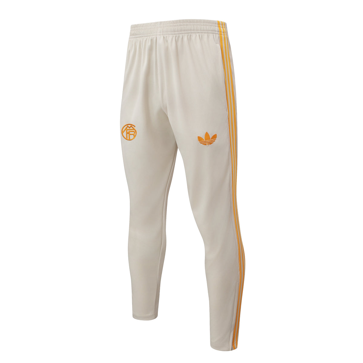 2026/27 Bayern Munich Half-Zip Training Suit - Beige / Orange Collar - pants only