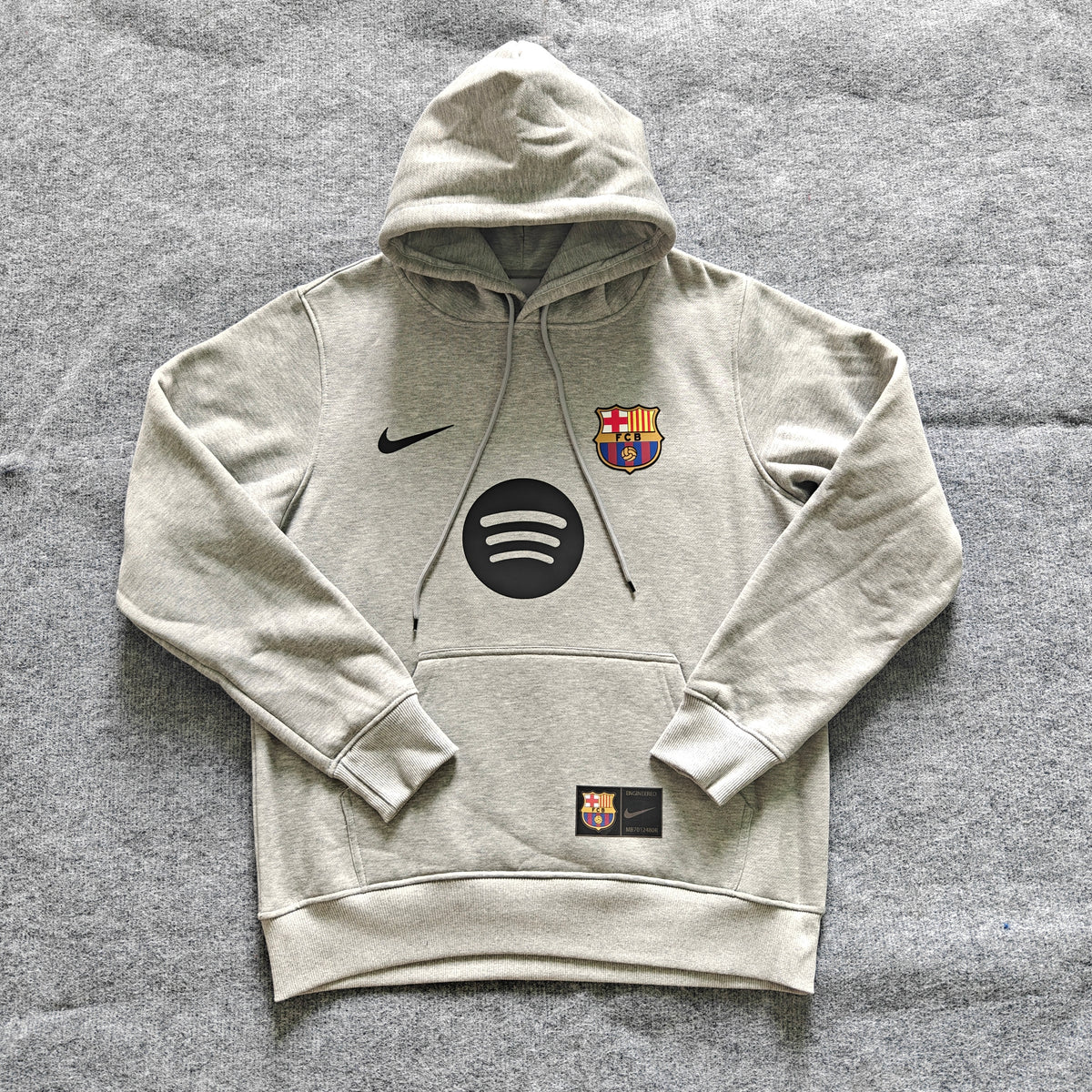 Barcelona 2025/26 Home Player Version Hoodie - Heather Gray