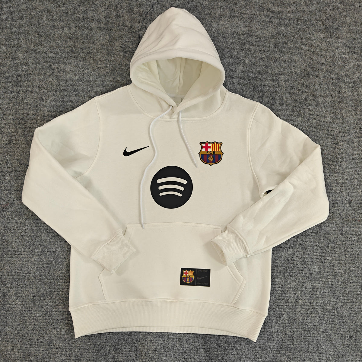 Barcelona 2025/26 Home Player Version Hoodie - White