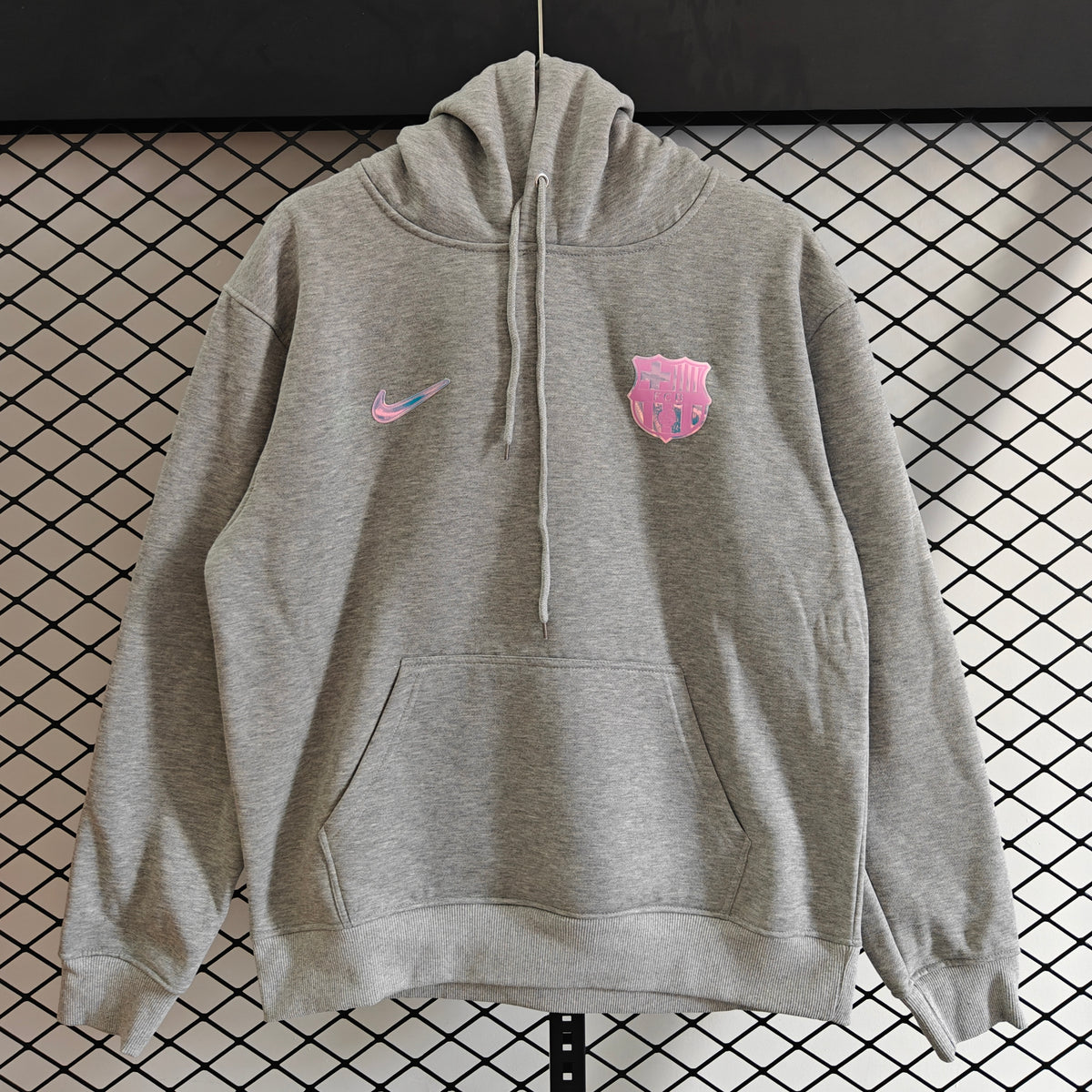 Barcelona 2025/26 Special Edition Player Version Hoodie - Heather Gray