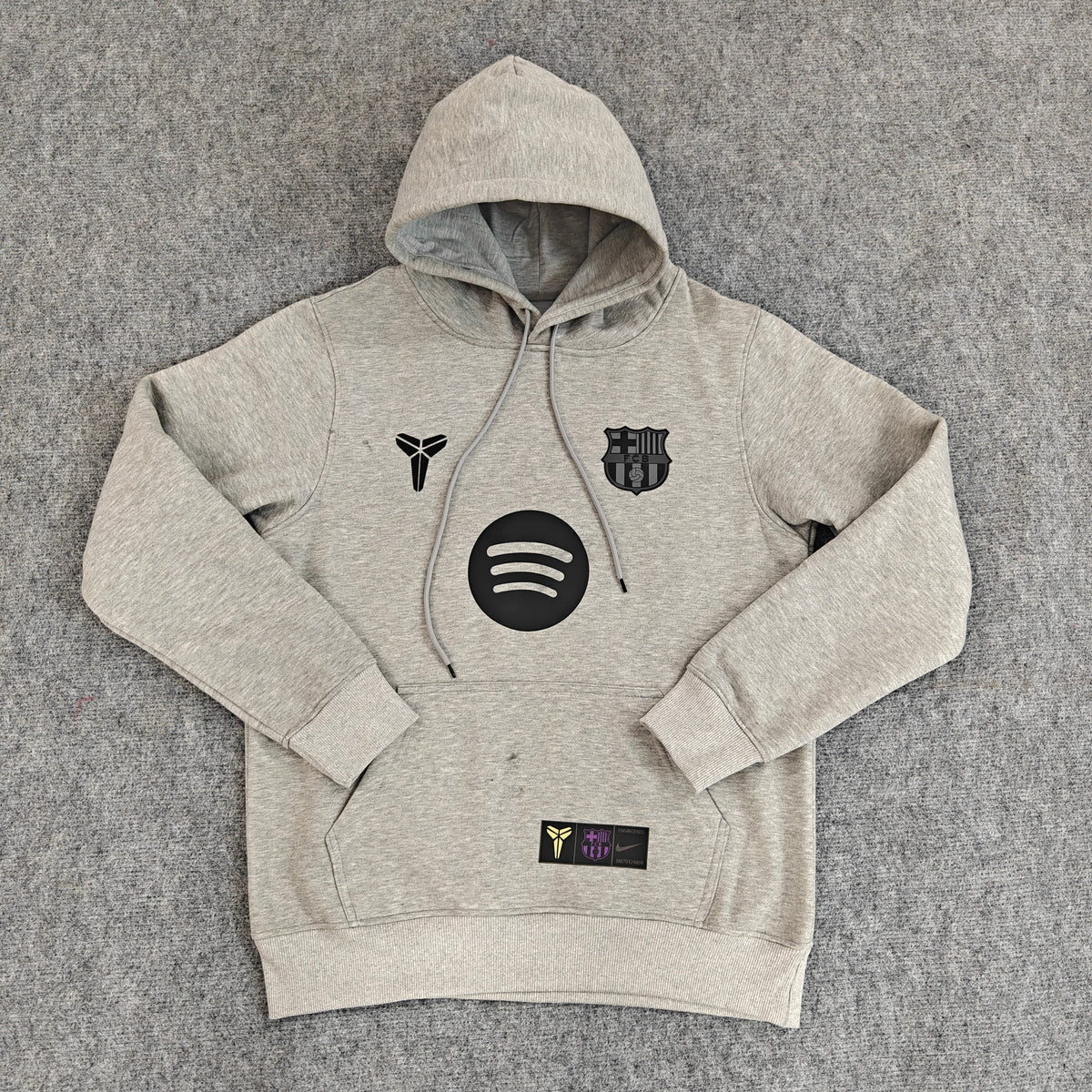 Barcelona 2025/26 Third Player Version Hoodie - Heather Gray