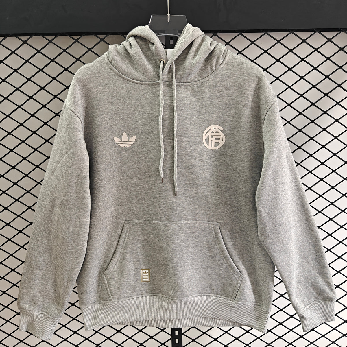 Bayern Munich 2025/26 Away Player Version Hoodie - Heather Gray