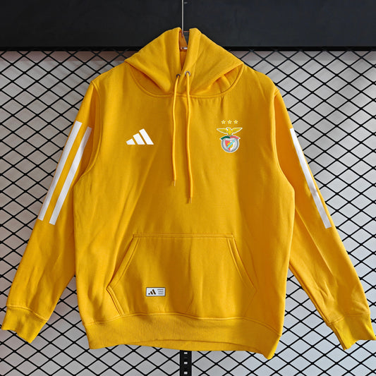 Benfica 2025/26 Home Player Version Hoodie - Yellow