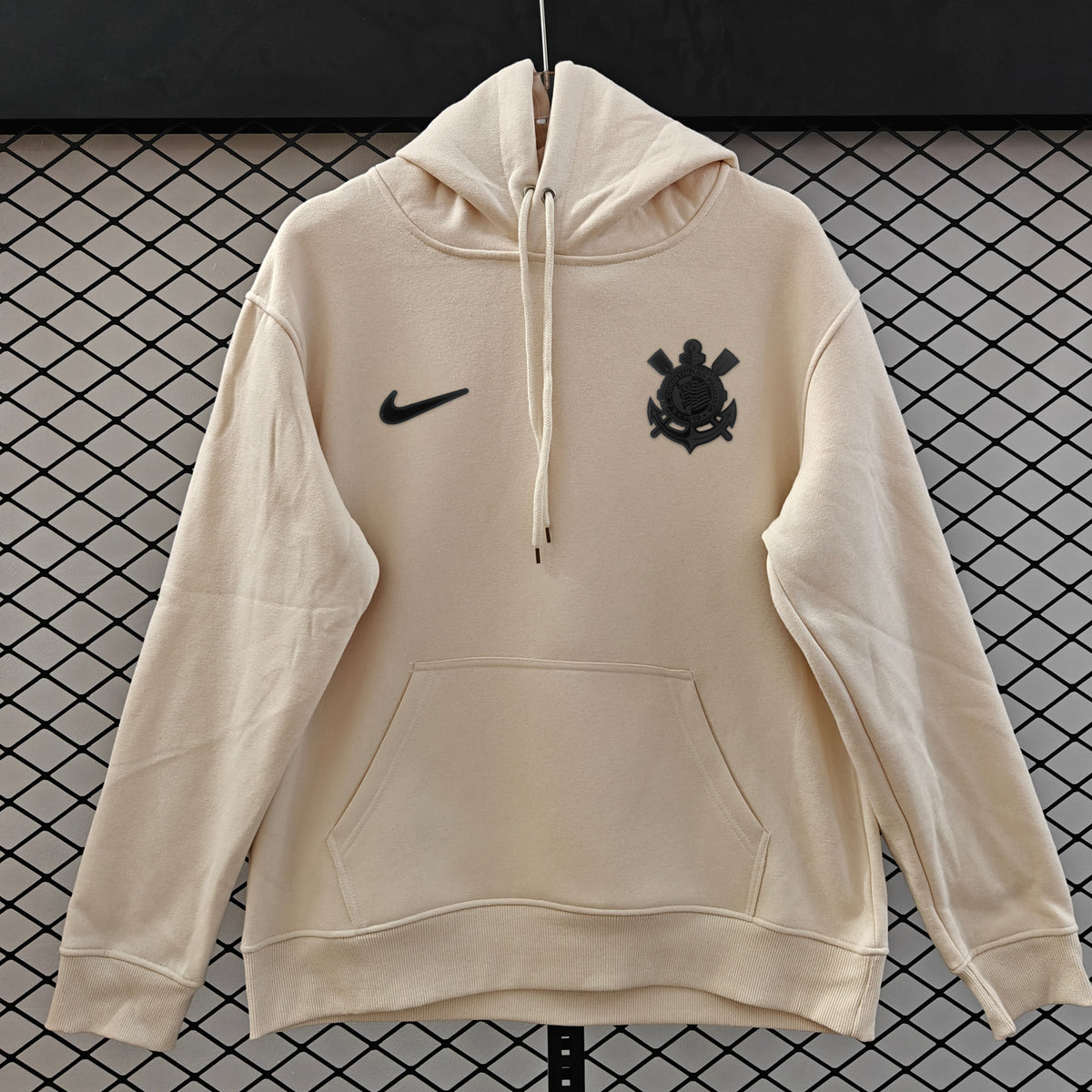 Corinthians 2025 Blackout Player Version Hoodie - Cream