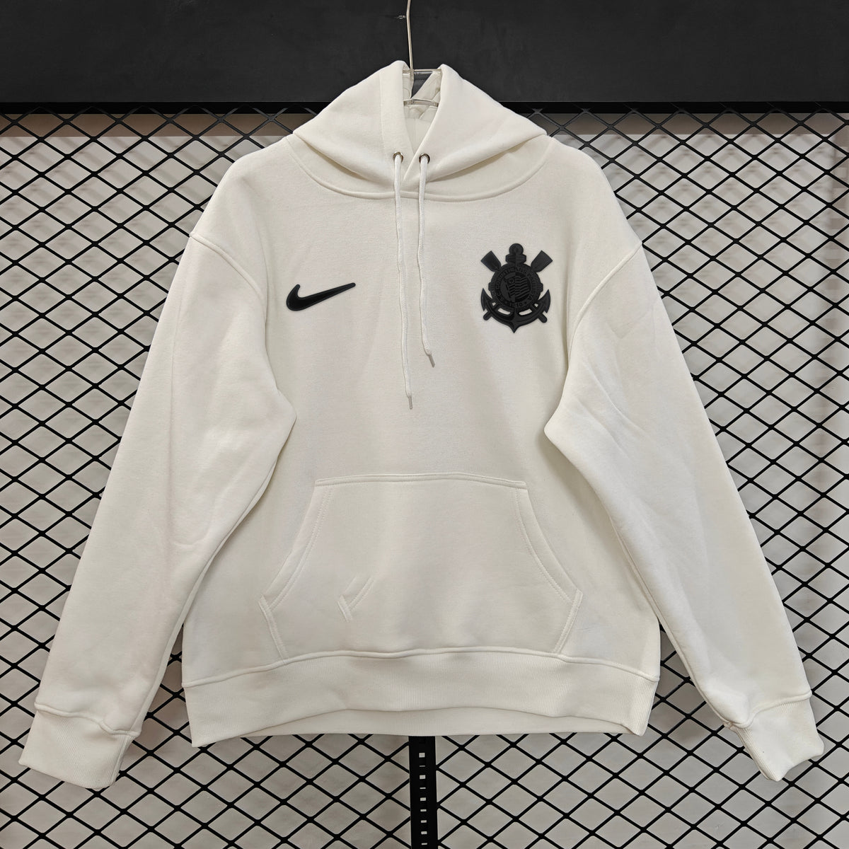 Corinthians 2025 Blackout Player Version Hoodie - White