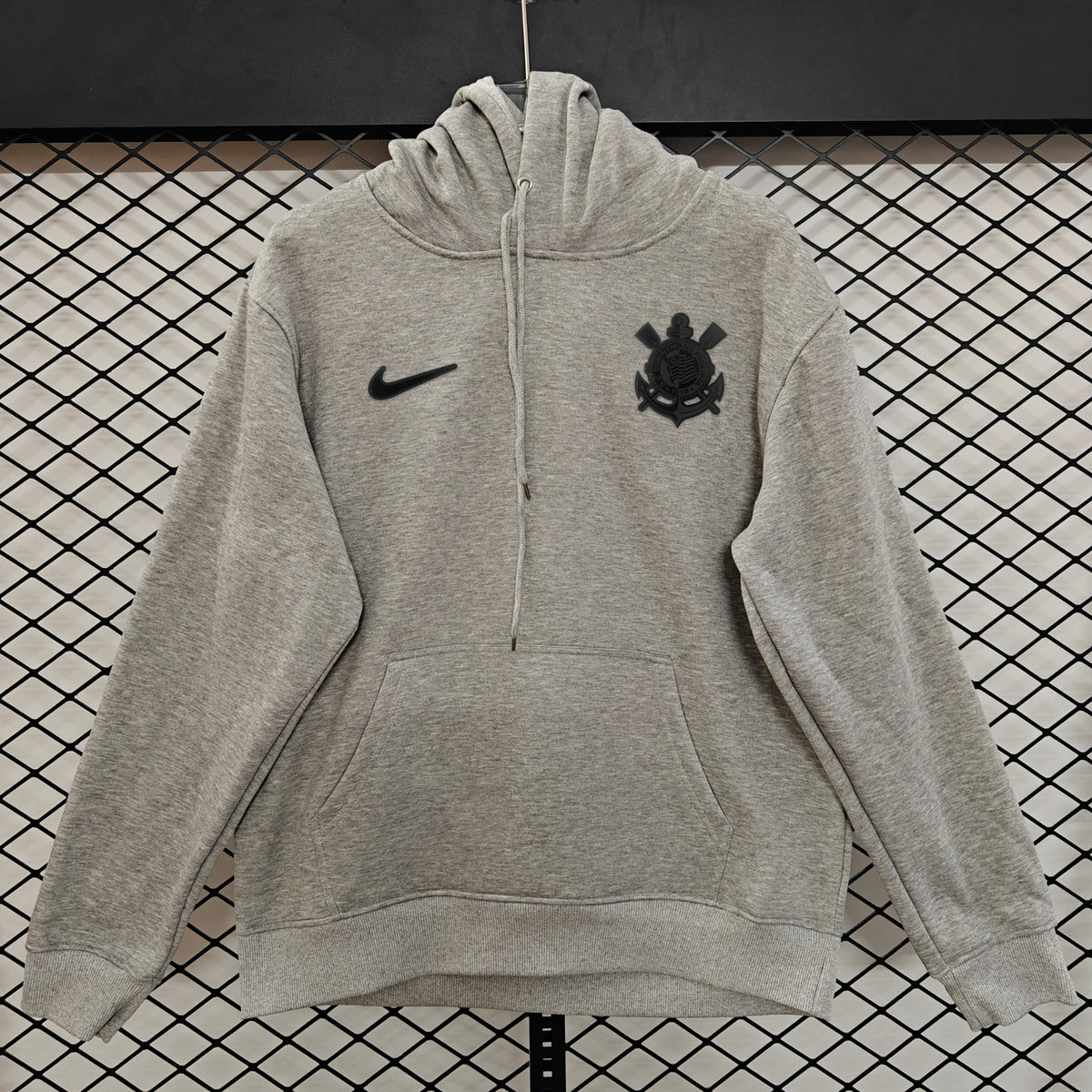 Corinthians 2025 Blackout Player Version Hoodie - Heather Gray