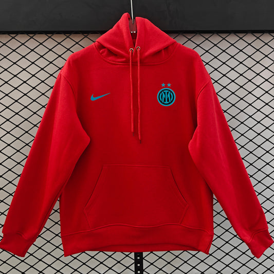 Inter Milan 2025/26 Third Player Version Hoodie - Red