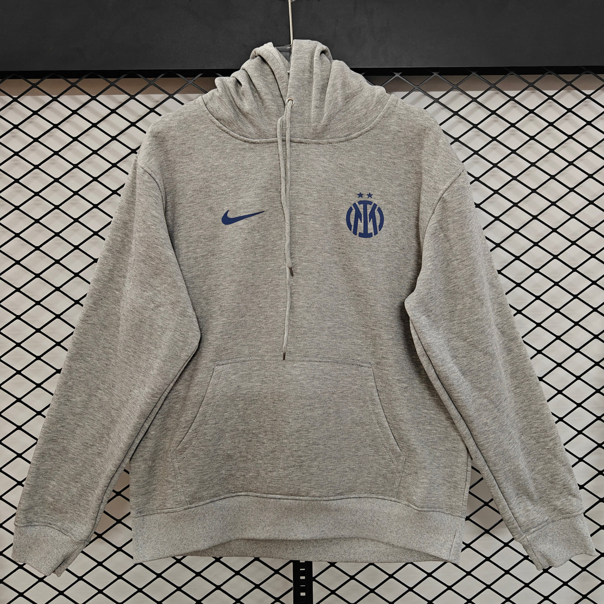 Inter Milan 2026/27 Away Hoodie - Heather Gray