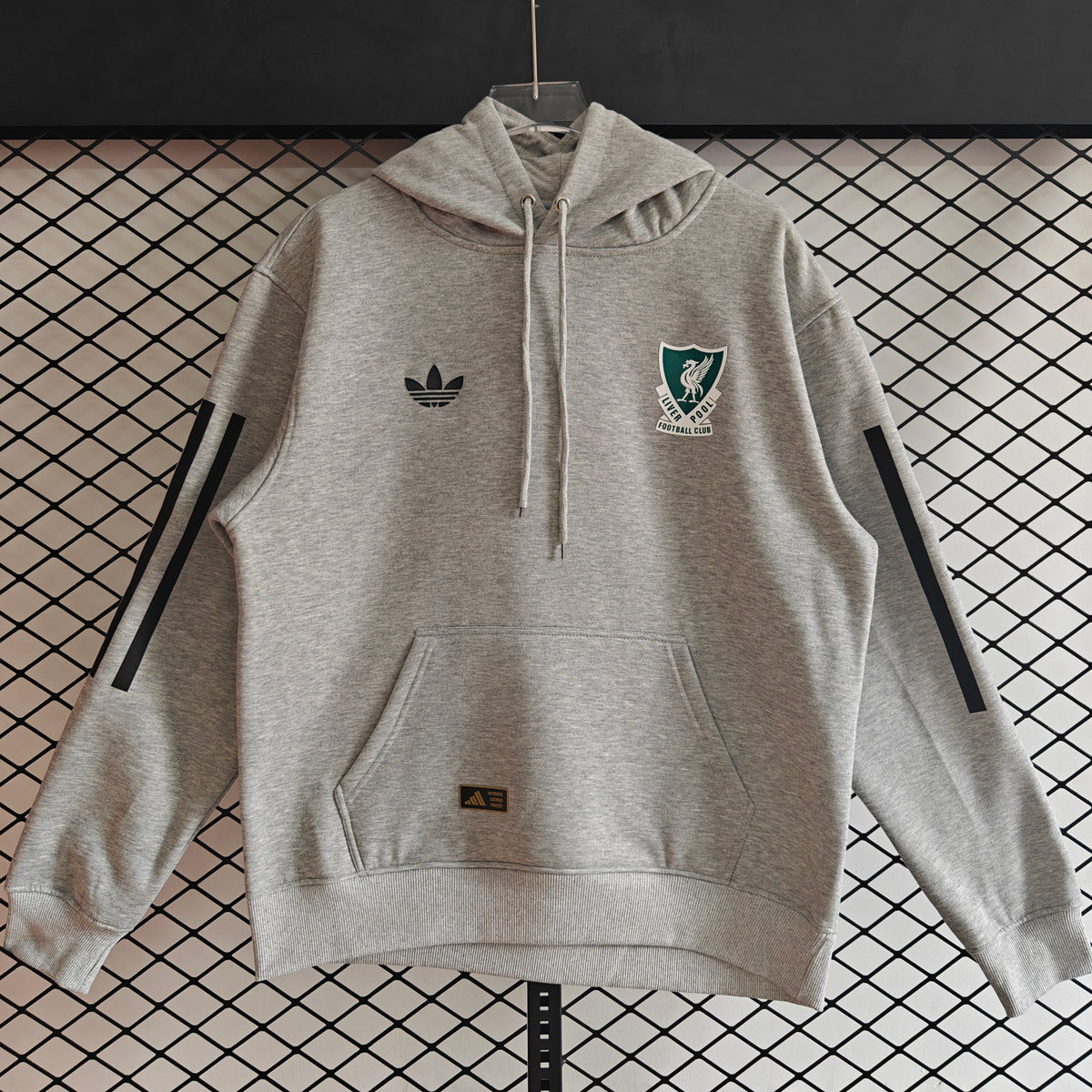 Liverpool 2025/26 Away Player Version Hoodie - Heather Gray
