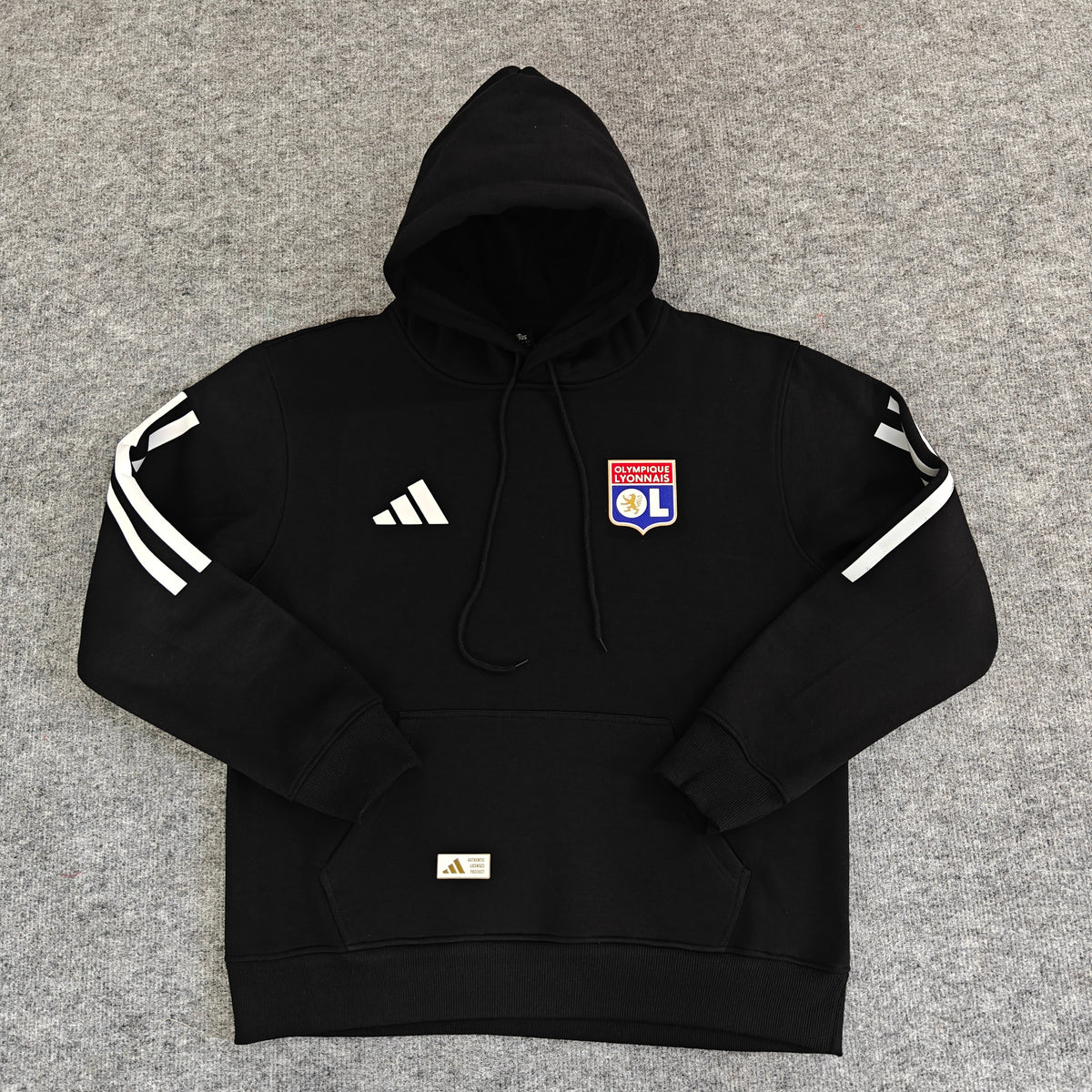 Lyon 2025/26 Home Player Version Hoodie - Black