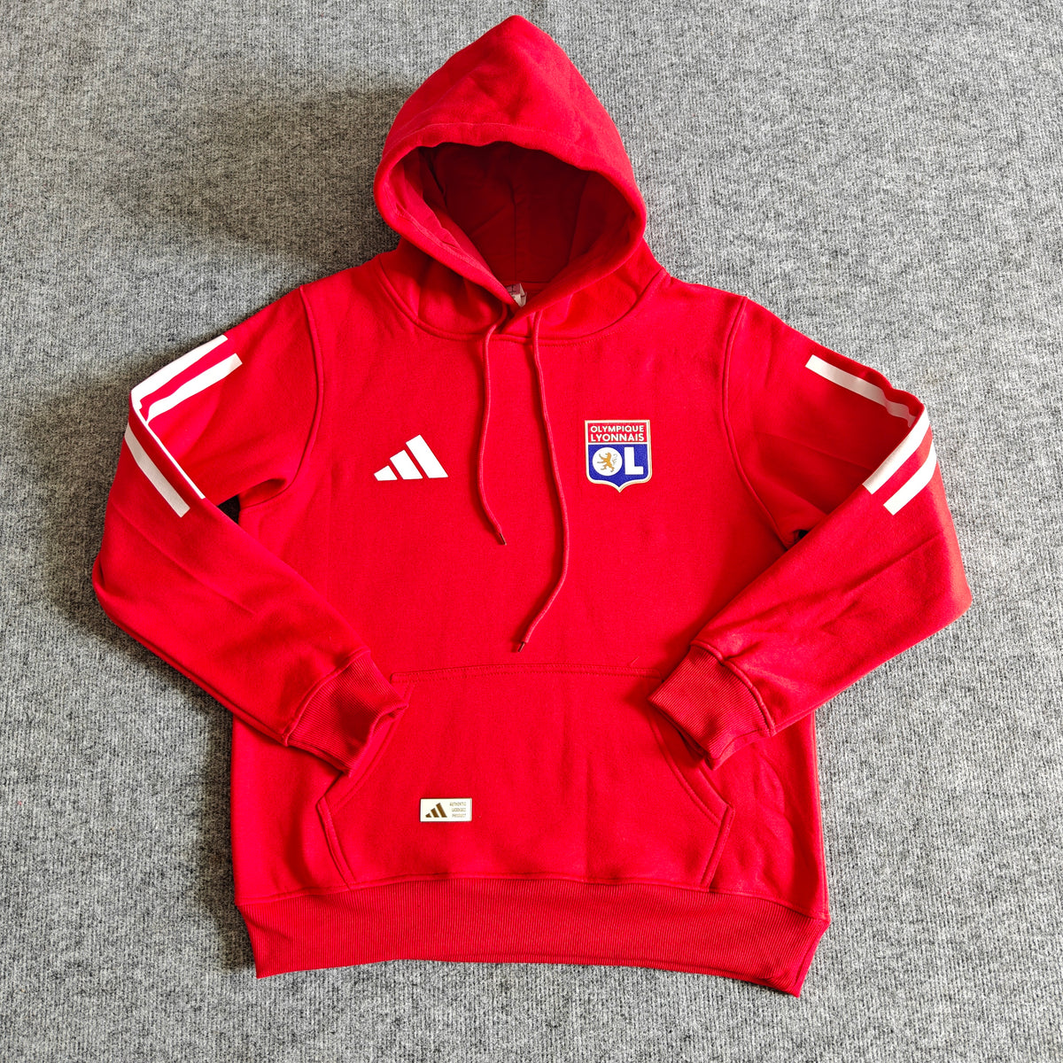 Lyon 2025/26 Home Player Version Hoodie - Red