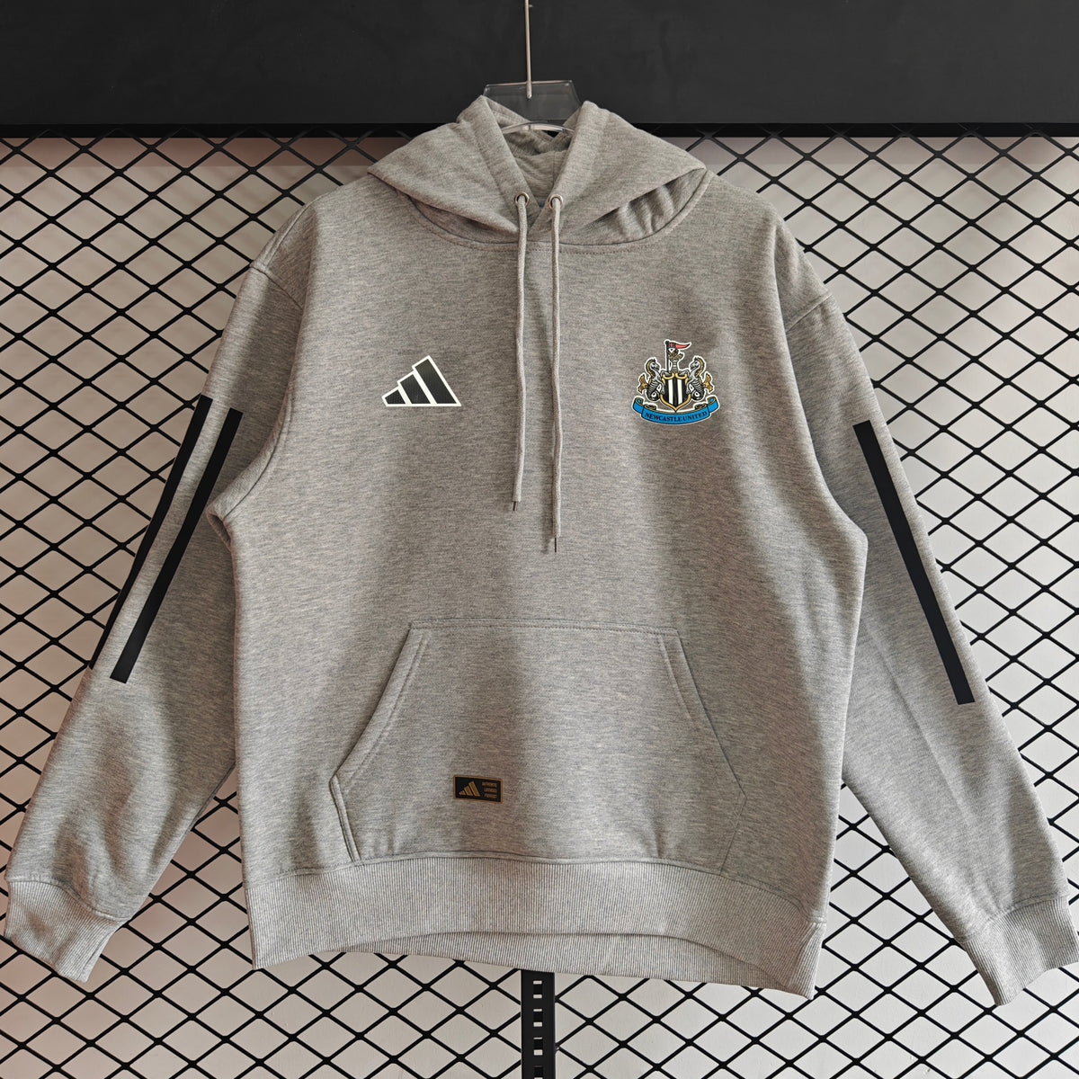Newcastle United 2025/26 Home Player Version Hoodie - Heather Gray